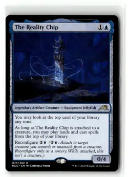 The Reality Chip 74/302 MTG Kamigawa Neon Dynasty NM - Image 1