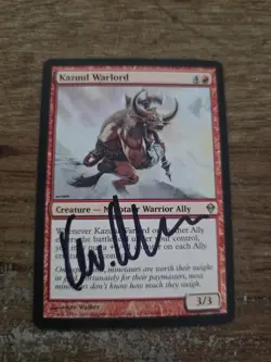 Kazuul Warlord Artist Proof SIGNED By Kev Walker Magic The Gathering - Image 1