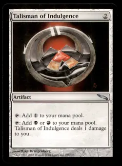 Talisman of Indulgence LP Light Play Mirrodin MTG [5846] - Image 1