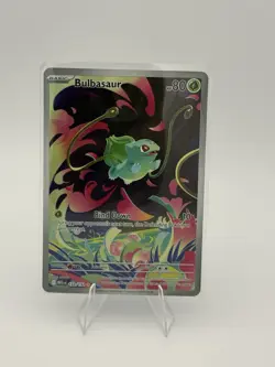 Pokemon TCG Bulbasaur 133/132 Me01: Mega Evolution Illustration Rare Holo 80 HP - Image 1