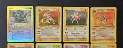 Pokemon WOTC Lot. Hitmonchan Holo, Kabutops Holo, Reverse Holo Golem (Damaged) - Image 2