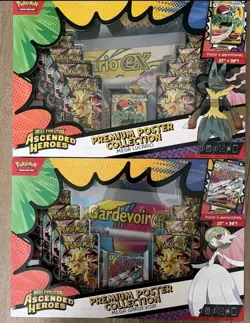 LOT OF 2 Pokemon Ascended Heroes Premium Poster Collection Gardevoir & Lucario - Image 1