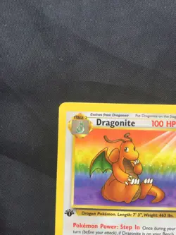 Pokemon Cards: Fossil 1st Edition Rare: Dragonite 19/62 - Image 2