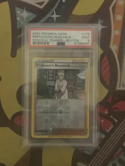 Pokemon Professor’s Research 178/202 - PSA 9 MINT - Graded - Regionals Promo - Image 1