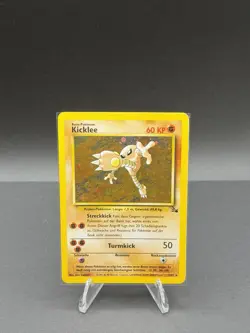 Pokemon TCG- 1999 Hitmonlee 7/62 Holo Fossil LP/MP (German) - Image 1