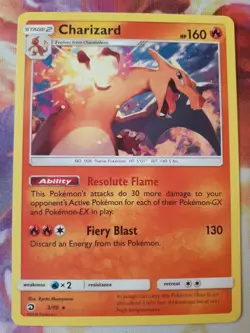 Charizard - 3/70 - Pokemon Dragon Majesty Sun & Moon Non-Holo Rare Card NM - Image 1
