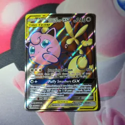 Pokemon Mega Lopunny & Jigglypuff GX TAG TEAM Full Art Ultra Rare Holo 225/236 … - Image 1