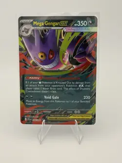 Pokemon TCG Mega Gengar EX 056/094 Phantasmal Flames Double Rare Holo 350 HP - Image 1