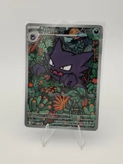 Pokemon TCG Haunter 027 Me: Mega Evolution Promo Illustration Rare Holo 100 HP - Image 1