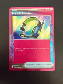 Miracle Headset 183/191 ACE SPEC Holo Pokemon Surging Sparks NM - Image 1