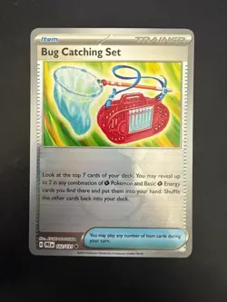 Bug Catching Set 102/131 Poke Ball Reverse Holo Pokemon Prismatic Evolutions NM - Image 1