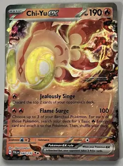 Pokemon Paldea Evolved Chi-Yu ex Basic Double Rare HoloFoil #040/193 - Image 1