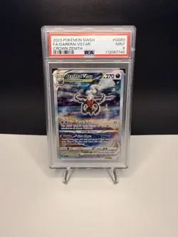 Pokemon TCG Darkrai VSTAR Ultra Rare Full Art Holo GG50/GG70 Crown Zenith PSA 9 - Image 1