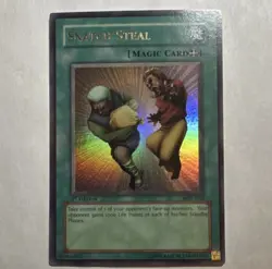 Yu-Gi-Oh! 1st Edition Holo Lot - Magical Hats, Left Arm, Snatch Steal (1996) - Image 3