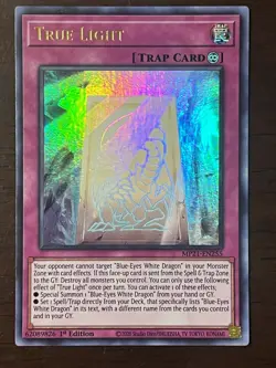 YuGiOh True Light MP21-EN255 Trap-Continuous Blue-Eyes 1st Edition Holo Card - Image 1