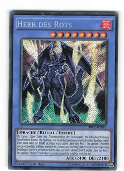 Yugioh HERR DES ROTS , drl2-de016 Secret Rare deutsch Good 1. Auflage - Image 1