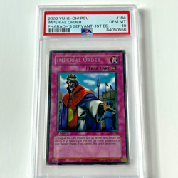 Yu-Gi-Oh! "Imperial Order" 1st Edition PSV-104 GEM MT PSA 10 (LOW POP 63) - Image 1