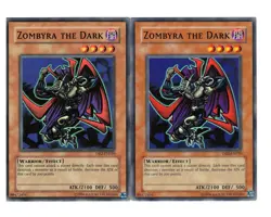 Yugioh- 2X Zombyra the Dark - Common - Unlimited - DB2-EN010 - Light Play - Image 1