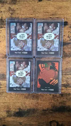 One Piece DON English Card Lot Of 8 CCG - Image 2