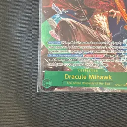 ONE PIECE THE AZURE SEA'S SEVEN DRACULE MIHAWK OP14-119 ALTERNATE ART FOIL MINT - Image 5
