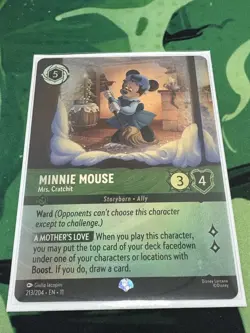 Disney Lorcana Minnie Mouse - Mrs. Cratchit (Epic) Winterspell Epic #213/204 NM - Image 1