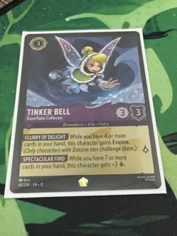 Disney Lorcana Winterspell TINKER BELL - Snowflake Collector Foil 48/204 - Image 1
