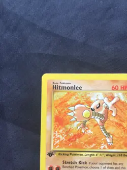 Pokemon Cards: Fossil 1st Edition Rare: Hitmonlee 22/62 - Image 2