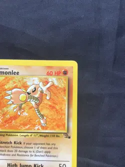 Pokemon Cards: Fossil 1st Edition Rare: Hitmonlee 22/62 - Image 3