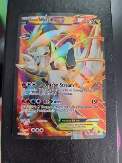 Pokemon White Kyurem EX Holo Ultra Rare Card Boundaries Crossed 146/149 LP-mp - Image 1