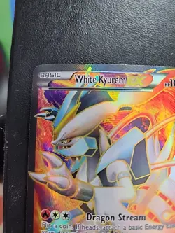 Pokemon White Kyurem EX Holo Ultra Rare Card Boundaries Crossed 146/149 LP-mp - Image 2
