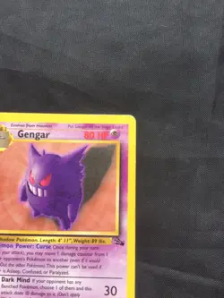 Pokemon Cards: Fossil 1st Edition Rare: Gengar 20/62 - Image 3