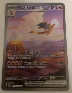 carta pokemon Card charizard ex 151 mew ita Miki kudo 199/165 Holo - Image 1