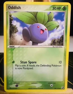 Oddish 64/115 Common [NM+] [EX Unseen Forces] (2005) Pokemon Card - Image 1
