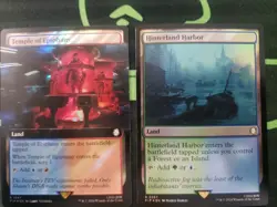 4 Foil Lands PIP: Hinterland Harbor + Temple of Epiphany + Temple of Mystery +1 - Image 3