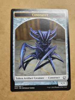 MTG Magic the Gathering Token - Construct (3/291) Kaladesh LP/NM BULK DISCOUNT - Image 1