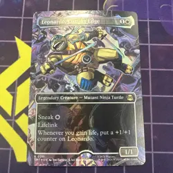 Leonardo, Cutting Edge (Borderless) Teenage Mutant Ninja Turtles Foil - Image 1