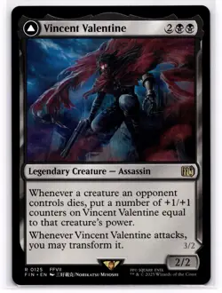 Vincent Valentine 125 Rare FINAL FANTASY Magic: The Gathering Near Mint - Image 1