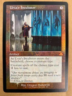 MTG 1x FOIL RETRO Urza's Incubator # 392 Dominaria Remastered Magic the x1 NM - Image 1