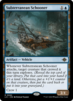 x1 Subterranean Schooner LCI MTG 80 RARE M/NM 1x - Image 1