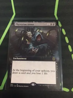 MTG Magic The Gathering Phyrexian Arena ONE Rare Ext Art Black Enchantment - Image 1
