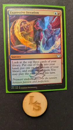 Expressive Iteration FOIL Strixhaven: School of Mages 1x Magic the Gathering MTG - Image 1