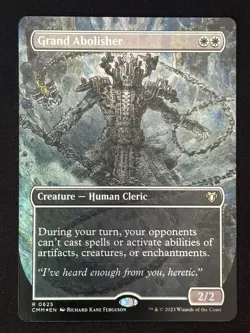 1x MTG Grand Abolisher (Borderless, Foil) - Commander Masters (CMM) #625 - Magic - Image 1