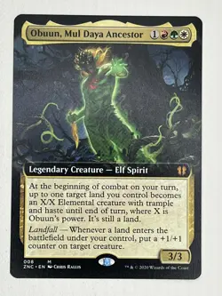 Obuun, Mul Daya Ancestor (Extended Art) - Commander: Zendikar Rising - MTG - NM - Image 1