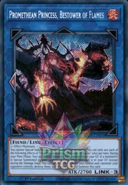 1st ed Promethean Princess, Bestower of Flames secret rare RA03-EN050 Yugioh - Image 1