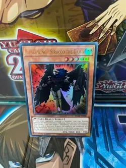Yu-Gi-Oh! Blackwing - Sirocco the Dawn BLCR-EN058 Ultra Rare 1st Edition NM - Image 1