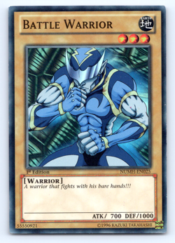 Battle Warrior - NUMH-EN025 - Super Rare - 1st Edition Yugioh - Image 1
