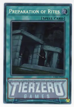 Yugioh RA02-EN056 - Preparation of Rites - Secret Rare - Image 1