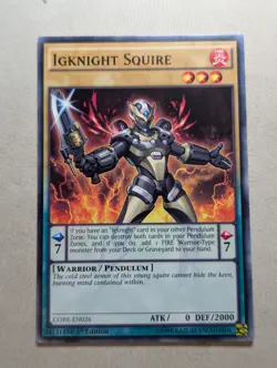Yugioh - Igknight Squire - CORE-EN026 - Common - 1st Edition - Image 1
