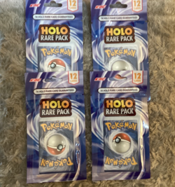 4 Brand New King's Ransom Collectibles Pokemon Holo Packs 12 Cards per pack - Image 1
