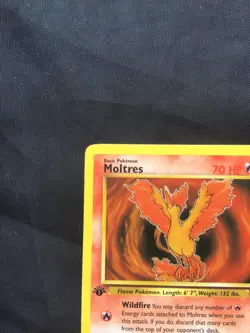Pokemon Cards: Fossil 1st Edition Rare: Moltres 27/62 - Image 2